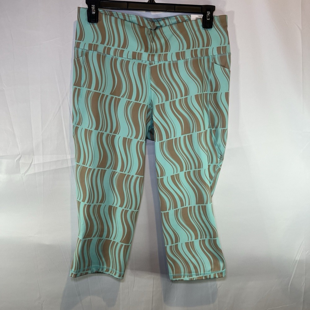 NWT Womens Ideology XL Compression Geo-Print 10" Capri Leggings High Rise Yoga